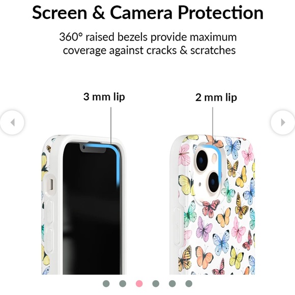 Velvet Caviar ‘Give Me Butterflies’ IPhone 12 Pro Max Case Butterfly Phone Ring - Picture 5 of 8